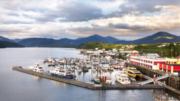 Overlooking the Cow Bay Marina in Prince Rupert, British Columbia.