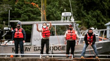 Heiltsuk Emergency Response Team staffed with a dozen volunteers trained to respond rapidly to future oil spills.