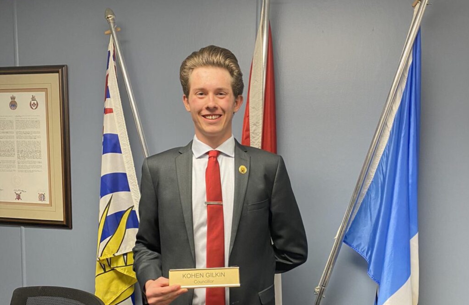 Kohen Gilken, One of the Youngest Councillors in Canada was Just Elected in Sayward BC