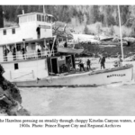Sternwheleer steamboat "Hazelton" in PRince Rupert early 1900's